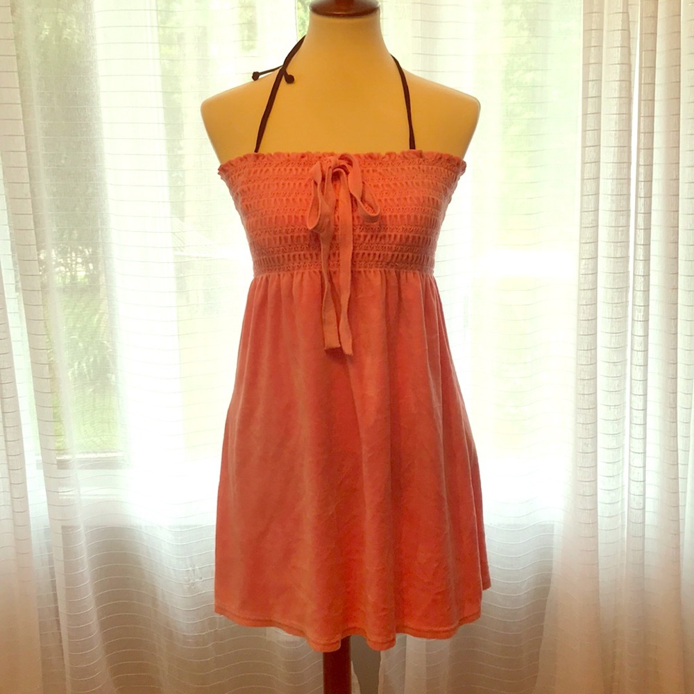 Juicy Couture Pink velour strapless dress